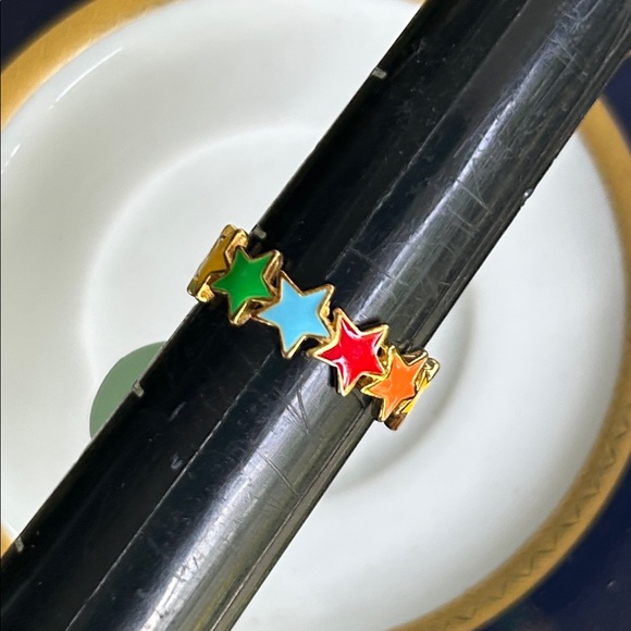 Colorful Star Sterling Silver Kids Ring - Picture 7 of 8